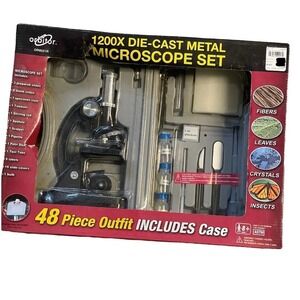 Orbitor 1200x Die Cast Metal Microscope Kit 48 Pieces